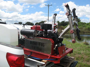 Sprayer for applying Bti larvicide